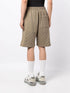 Stitch Diag cotton track shorts